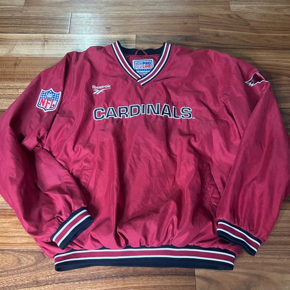 Reebok Other - Reebok Cardinals NFL Pro Line Pullover Jacket Vintage Football‎ XL